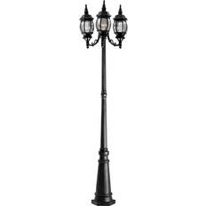 Black Lamp Posts Designer Fountain Riviera Lamp Post 84.5"