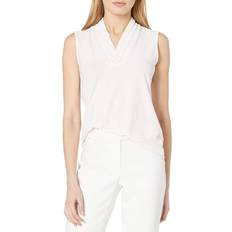 Anne Klein T-shirts Anne Klein Pleated Shell White White