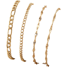 Shein Chain Fashion Summer Beach Style Anklet - Gold