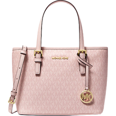 Michael Kors Jet Set Travel Extra-Small Logo Top-Zip Tote Bag - Dark Powder Blush