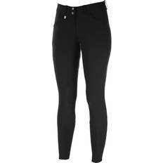 Grand Prix Women's Silicone Grip Full Seat Breeches - Black