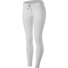 Pants Horze Grand Prix Women's Silicone Grip Full Seat Breeches - White