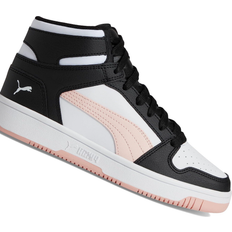 Synthetic Basketball Shoes Children's Shoes Puma Big Kid's Rebound Lay Up Mid - Black/Rose Dust