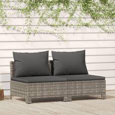 Gray Outdoor Sofas vidaXL 2-personers Sofa