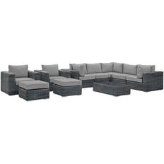 Aluminum Outdoor Lounge Sets modway Summon Collection Outdoor Lounge Set