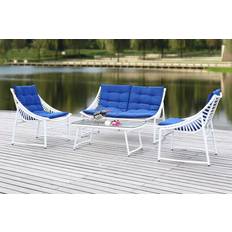 Patio Furniture Safavieh Berkane Conversation Outdoor Lounge Set