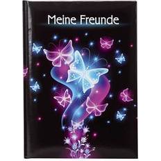 Scrapbooking Goldbuch Freundebuch Schmetterling ca. DIN A5 liniert, mehrfarbig Softcover 88 Seiten