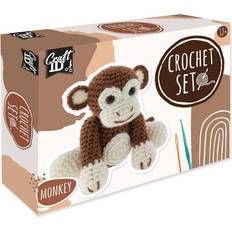 Håndarbeidssett Craft ID Crochet kit Monkey, 15x9x13,5 cm K-CR1704/GE