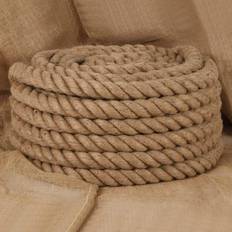 Fils et Fournitures de Couture vidaXL Corde De Jute 25 M De Long 30 Mm D'Épaisseur