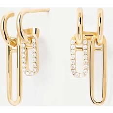 Pdpaola Gold Plated Nexa Earrings