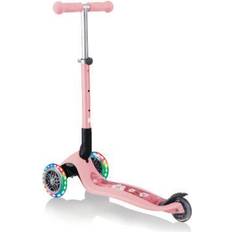 Freno Patinetes Globber Patinete JUNIOR FOLDABLE FANTASY LIGHT rosa pastel Flowers ruedas con luz