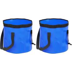 Blu Secchi vidaXL Secchi Pieghevoli 2 pz Blu 20 l in PVC