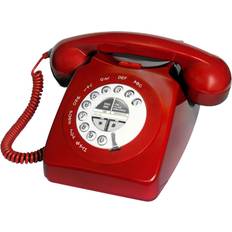 Red Retro 1971 Corded Telephone