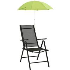 Kampeermeubilair vidaXL Campingstoelparasols 2 st 105 cm groen