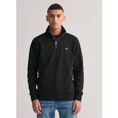 Gant Suéteres Gant Shield Logo Half Zip Sweatshirt - Black