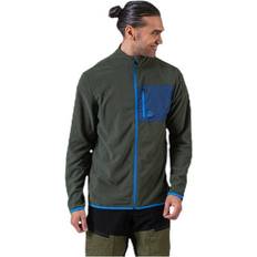 Bula Klær Bula Fleece Jacket Olive green/Blue, Male, Tøj, jakker, blå/Grå