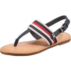 Tommy Hilfiger Sandalen Tommy Hilfiger Sandalen Flat Sandal Corporate FW0FW06988 Dunkelblau