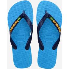 Donna - Turchese Pantofole e Sandali Havaianas Brasil Logo Unisex - Turquoise