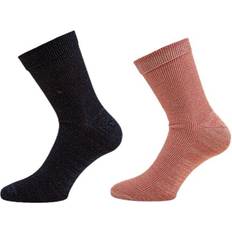 Nero Calzini Molo 2-Pack Chunky Rib Junior Pink/Black Unisex