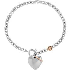 Knot Heart Bracelet - Silver/Rose Gold