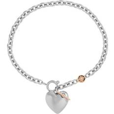 Olivia Burton Knot Heart Bracelet - Silver/Rose Gold