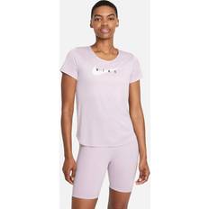 Hardlopen - Paars T-shirts Nike Swoosh Run Top SS - Purple/Roze