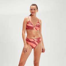 Orange Bikinitoppe Speedo Badetøj Womens Printed Banded Triangle Piece dame Rød/Orange