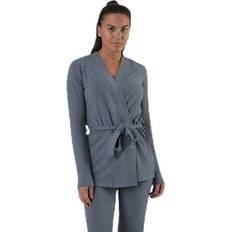 Femme Peignoirs BLACC Serenity Rib Kimono Grey Female