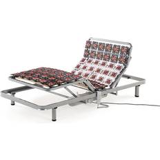 Materassi a Molle Beliani Rete Per Letto Singolo 90 x 200 Con Doghe In Legno Massello Regolabili Elettriche Con Struttura In Metallo Materasso a Molle