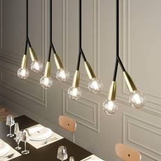 Lucande Ceiling Lamps Lucande Carlea 8 Pendant Lamp