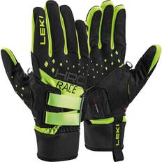 Gule - Unisex Hansker & Votter Leki HRC Race Shark Gloves Unisex - Black/Neonyellow