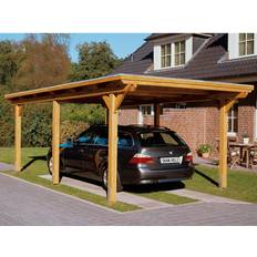 Beige Carports SKAN HOLZ Carport Emsland (Gebäudefläche )