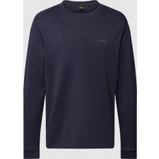 HUGO BOSS Pulls HUGO BOSS Salbo Curved Crew Neck Sweatshirt - Navy