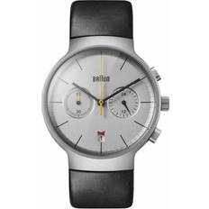 Braun Watches Braun Classic Chronograph Black Leather Black