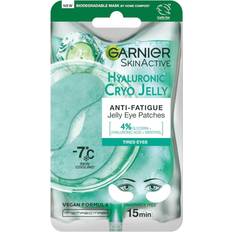 Ej djurtestade Ögonmasker Garnier Anti-Fatigue Hyaluronic Acid and Icy Cucumber Cryo Jelly Eye Patches 5ml