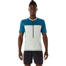 Asics Fujitrail Short Sleeve Top - Ink Teal/Light Sage