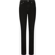 Dolce & Gabbana Mid Rise Denim Skinny Jeans Black