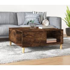 Möbler vidaXL rökfärgad konstruerat Soffbord 80x80cm