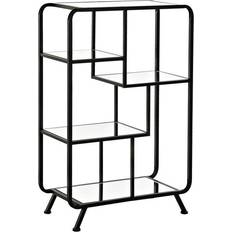 Vidrio Estanterías de libros Dkd Home Decor Negro Metal Cristal 60 x 28 x 93 cm Estantería de libros