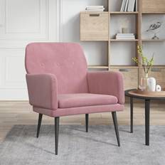 VidaXL Fauteuils vidaXL Rose 62x79x79 cm Velours Fauteuil