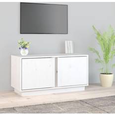Møbler vidaXL 80x35x40,5 massivt fyrretræ TV-bord