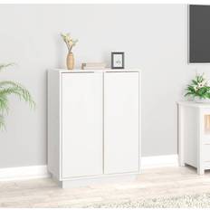 vidaXL 60x35x80 massivt Skænk