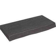 VidaXL Grey Table Tops vidaXL Dark Brown Wall Shelf 60 x 30 x 6 cm Table Top