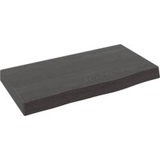 Grey Table Tops vidaXL Dunkelbraun Wandregal 40 x 20 x 4 cm Tischplatte