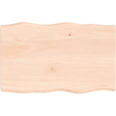 Oaks Table Tops vidaXL 80 x 50 x 2-4 cm Braun Tischplatte