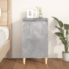 Wood Bedside Tables vidaXL concrete grey, 1 1/2x Engineered Wood Bedside Table 35x40cm