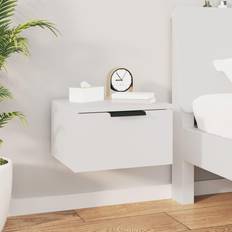 VidaXL Bedside Tables vidaXL White, Wall-mounted Bedside Table