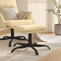 vidaXL 60x60x39 cremefarvet Fodskammel