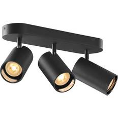 SLV Asto Tube Black Ceiling Flush Light 7cm