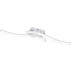 Plafoniere Trio Lighting LED 2 Bacchette Ondulate Bianco Route Plafoniera